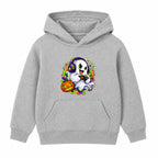Ghost Gamer kids Halloween hoodie - Heather Grey