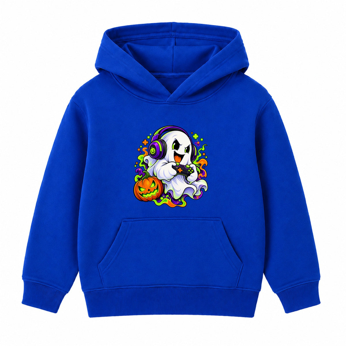 Ghost Gamer kids Halloween hoodie - Royal Blue