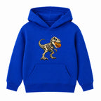 Skeleton T-Rex kids Halloween hoodie - Royal Blue
