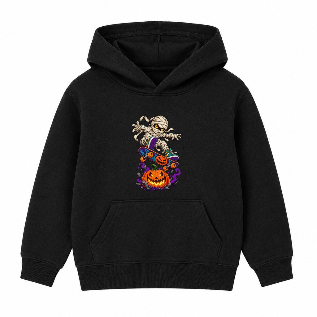 Skate Mummy kids Halloween hoodie - Black