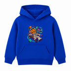 Pumpkin Astronaut kids Halloween hoodie - Royal Blue