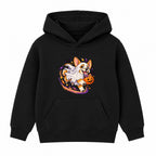 Ghost Corgi kids Halloween hoodie - Black