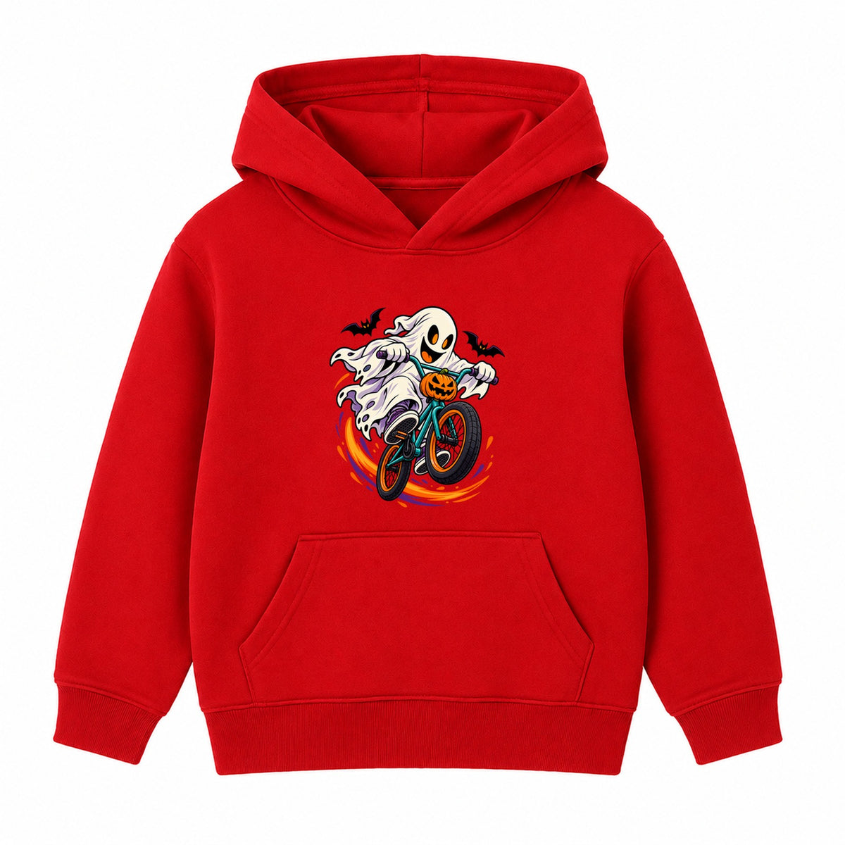 BMX Ghost kids Halloween hoodie - Red