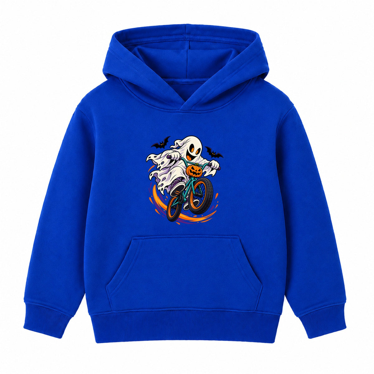 BMX Ghost kids Halloween hoodie - Royal Blue