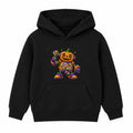 Pumpkin Robot kids Halloween hoodie - Black