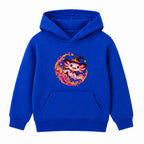 Witch Axolotl kids Halloween hoodie - Royal Blue