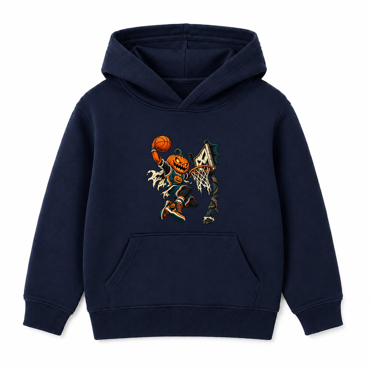 Pumpkin Dunk adult Halloween hoodie - Navy