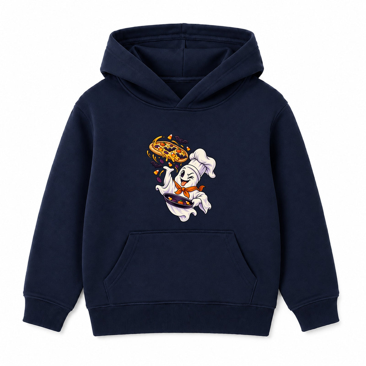 Ghost Chef kids Halloween hoodie - Navy