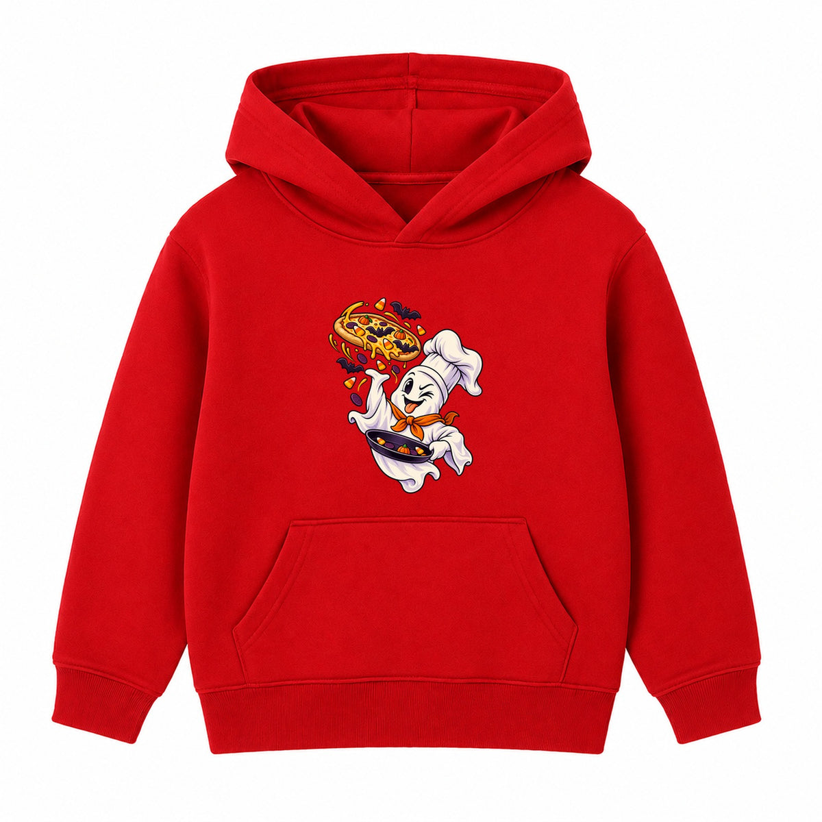 Ghost Chef kids Halloween hoodie - Red