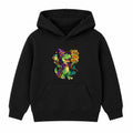 Wizard Dino kids Halloween hoodie - Black