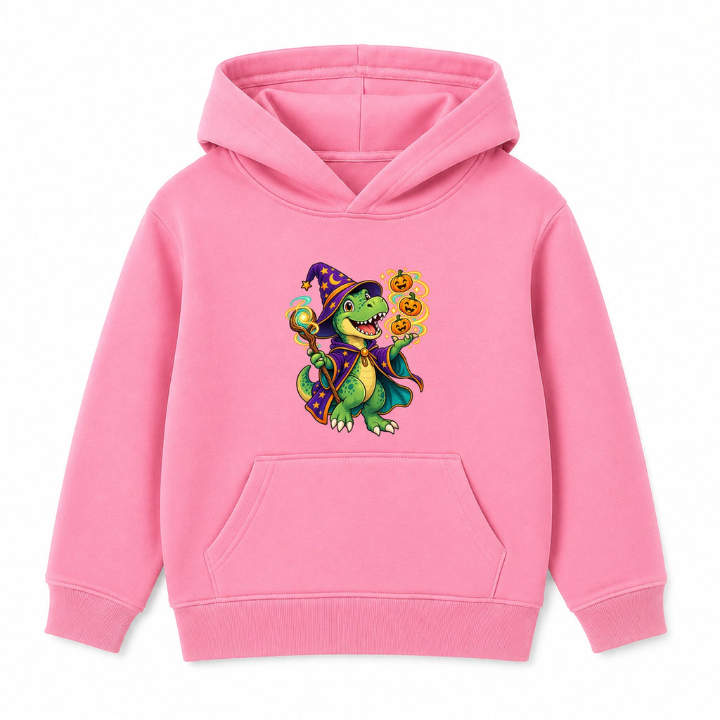 Wizard Dino kids Halloween hoodie - Pink