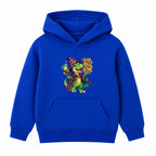 Wizard Dino kids Halloween hoodie - Royal Blue