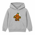 Giant Pumpkin Monster kids Halloween hoodie - Heather Grey