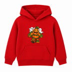 Giant Pumpkin Monster kids Halloween hoodie - Red