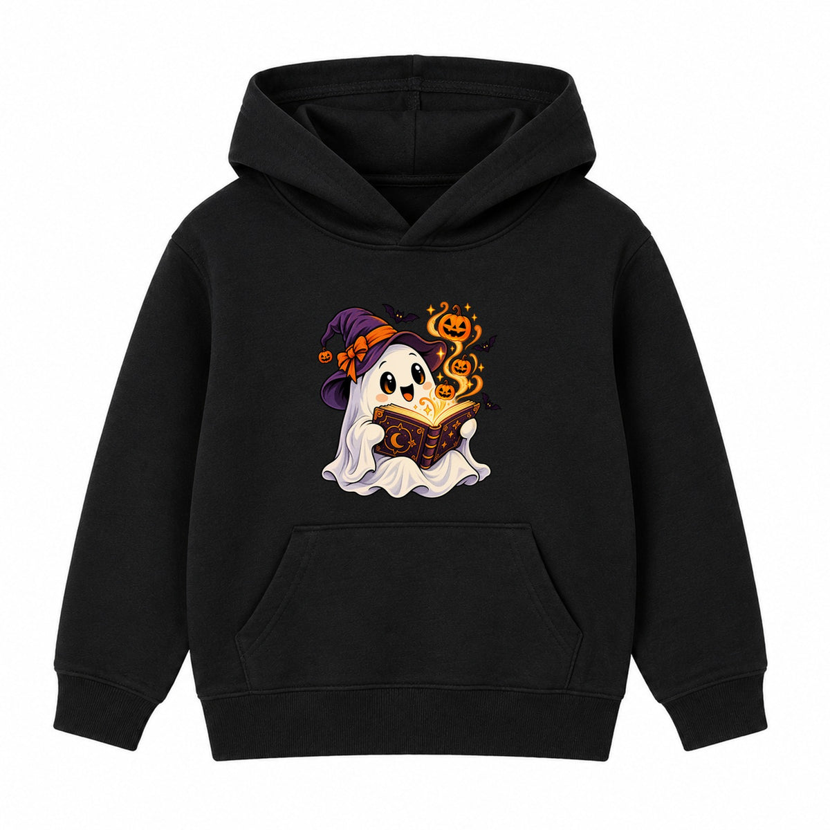 Storybook Ghost kids Halloween hoodie - Black
