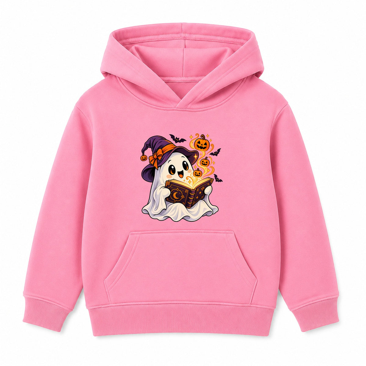 Storybook Ghost kids Halloween hoodie - Pink