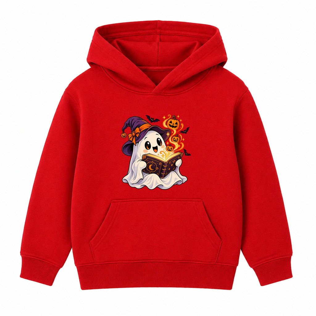 Storybook Ghost kids Halloween hoodie - Red
