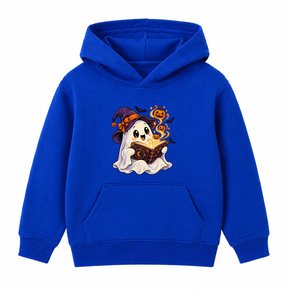Storybook Ghost kids Halloween hoodie - Royal Blue
