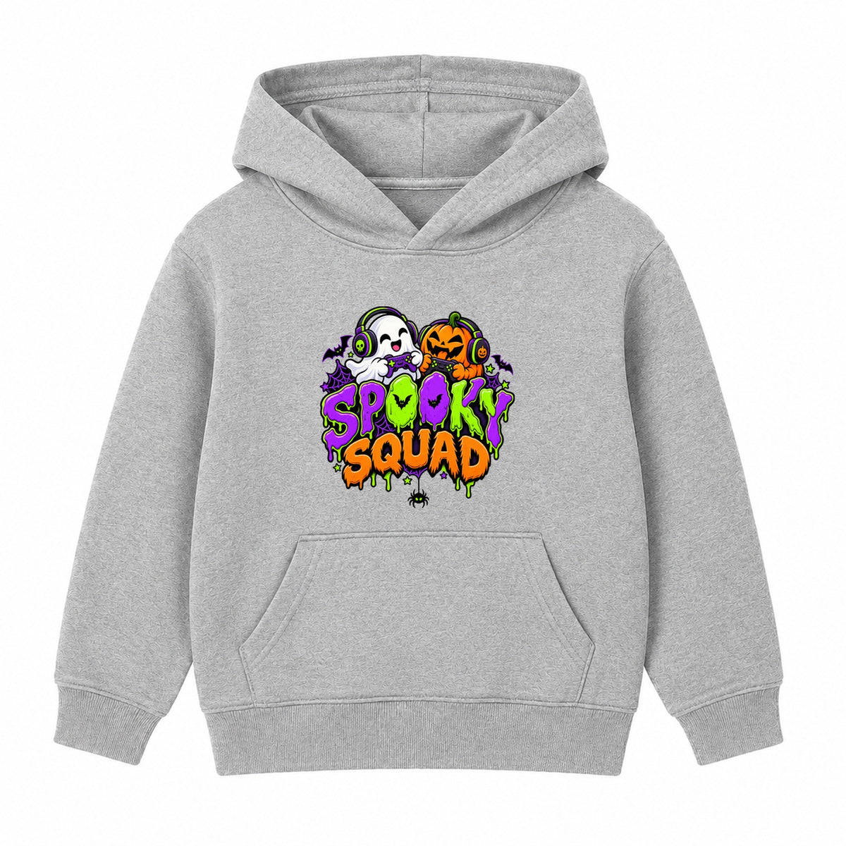 Spooky Squad kids Halloween hoodie - Heather Grey