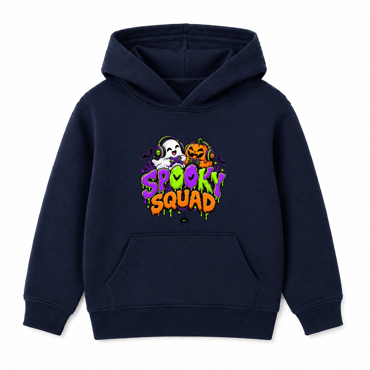 Spooky Squad kids Halloween hoodie - Navy