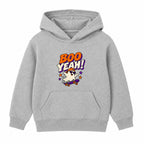 Boo Yeah kids Halloween hoodie - Heather Grey