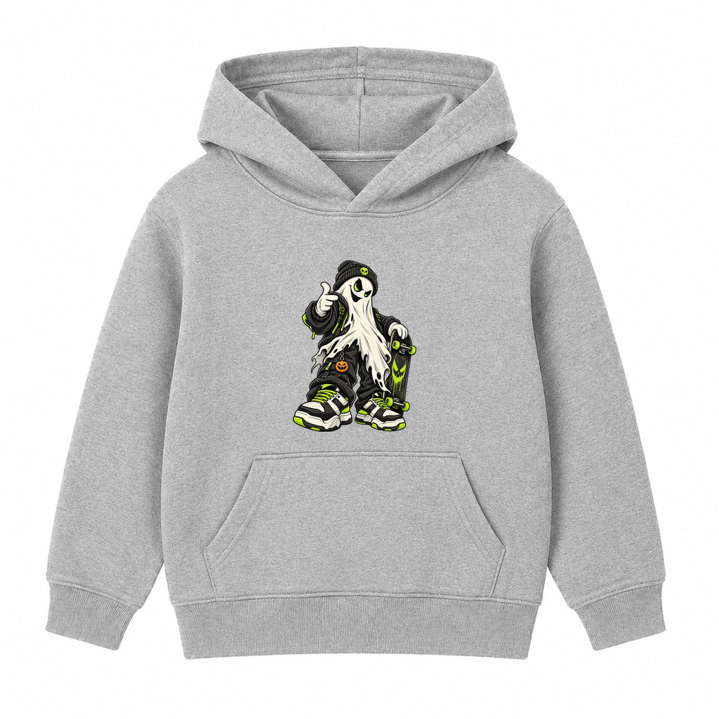 Streetwear Ghost adult Halloween hoodie - Heather Grey