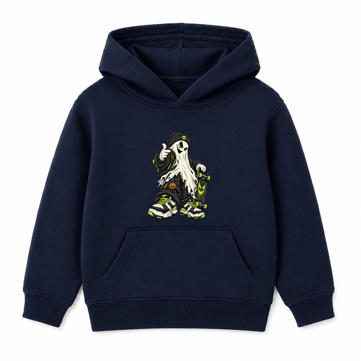 Streetwear Ghost adult Halloween hoodie - Navy