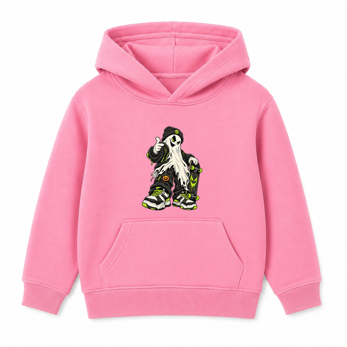 Streetwear Ghost adult Halloween hoodie - Pink