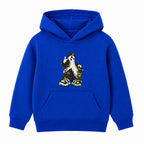 Streetwear Ghost adult Halloween hoodie - Royal Blue