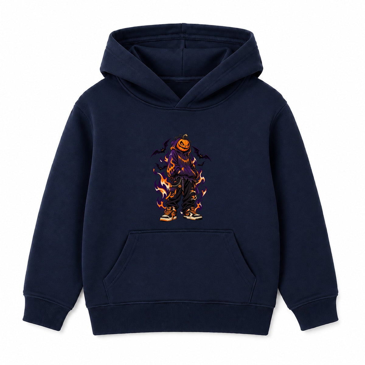 Hoodie Pumpkin adult Halloween hoodie - Navy
