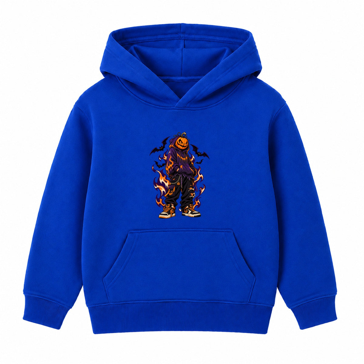 Hoodie Pumpkin adult Halloween hoodie - Royal Blue