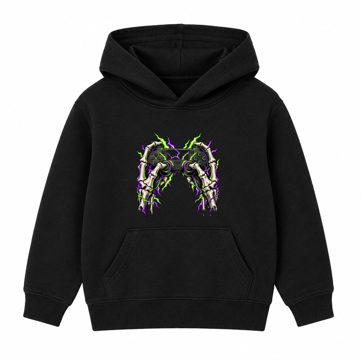 Skeleton Gamer adult Halloween hoodie - Black