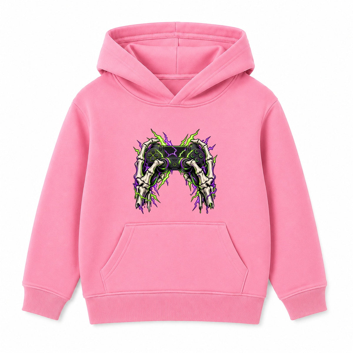 Skeleton Gamer adult Halloween hoodie - Pink