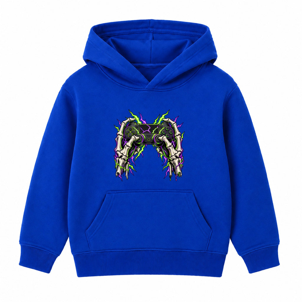 Skeleton Gamer adult Halloween hoodie - Royal Blue
