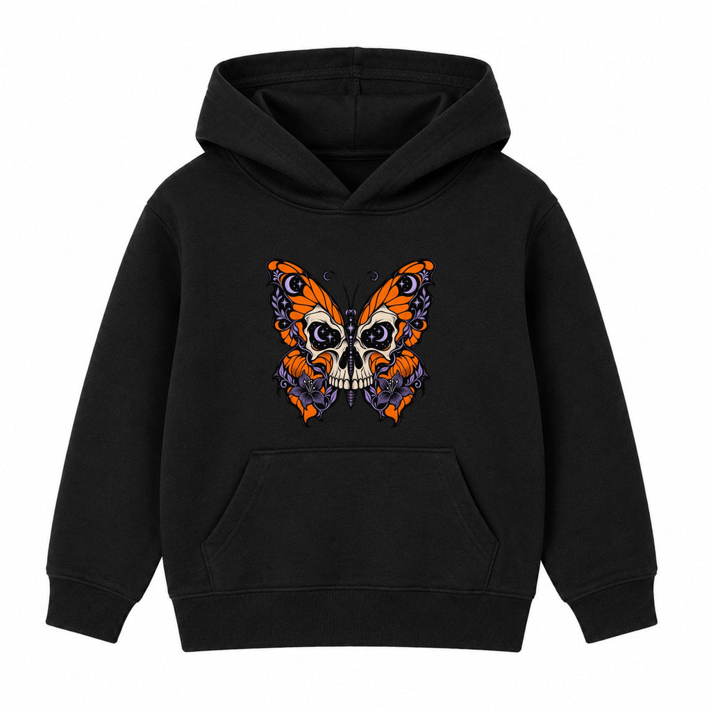 Skull Butterfly adult Halloween hoodie - Black