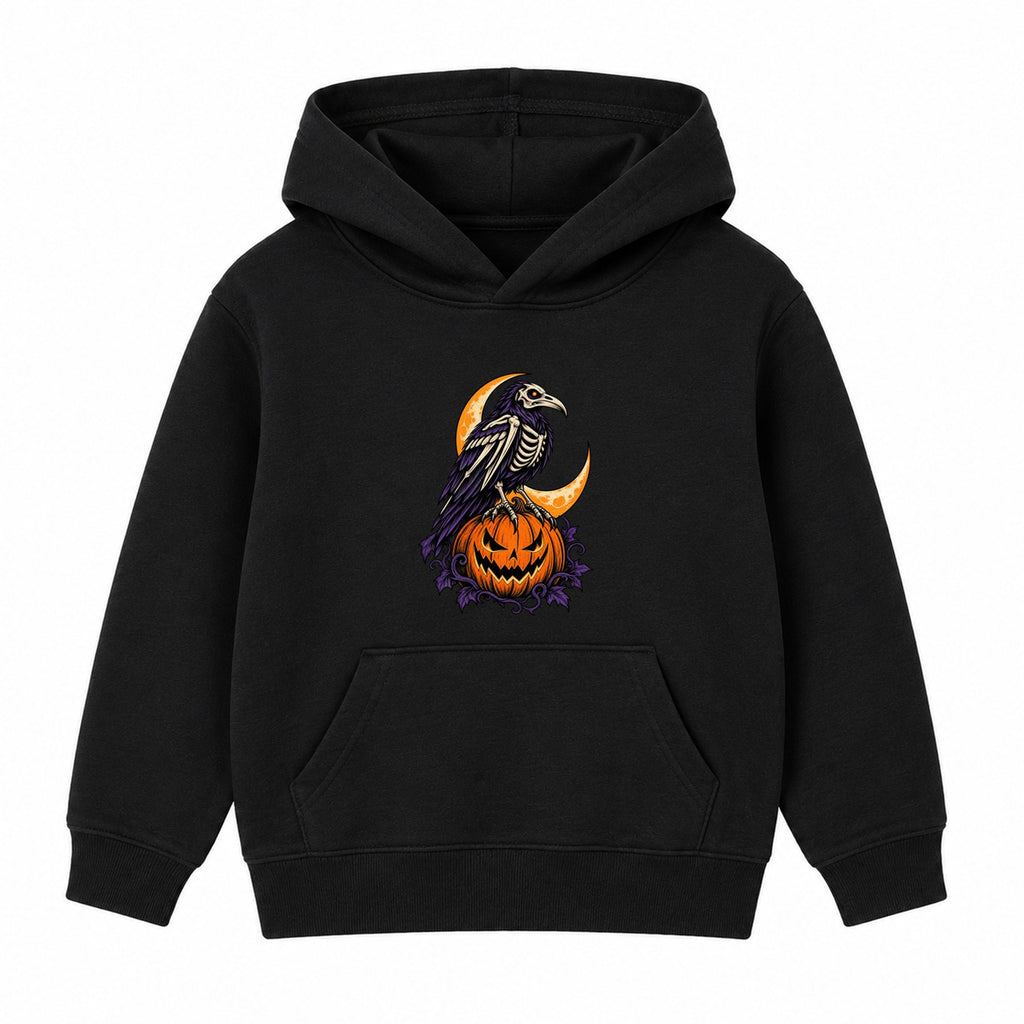 Skeleton Raven adult Halloween hoodie - Black