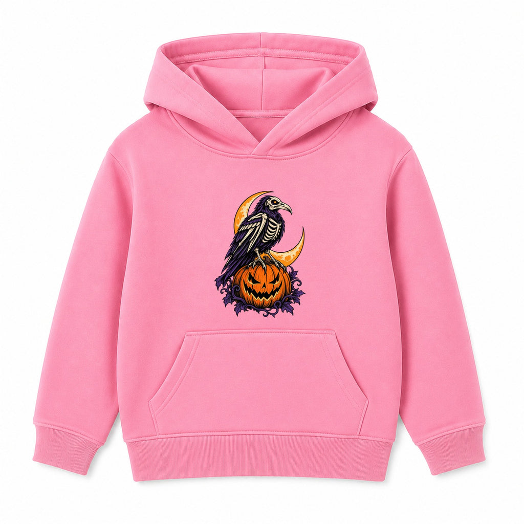 Skeleton Raven adult Halloween hoodie - Pink