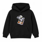 Retro Game Ghost adult Halloween hoodie - Black