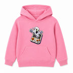 Retro Game Ghost adult Halloween hoodie - Pink