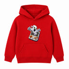 Retro Game Ghost adult Halloween hoodie - Red