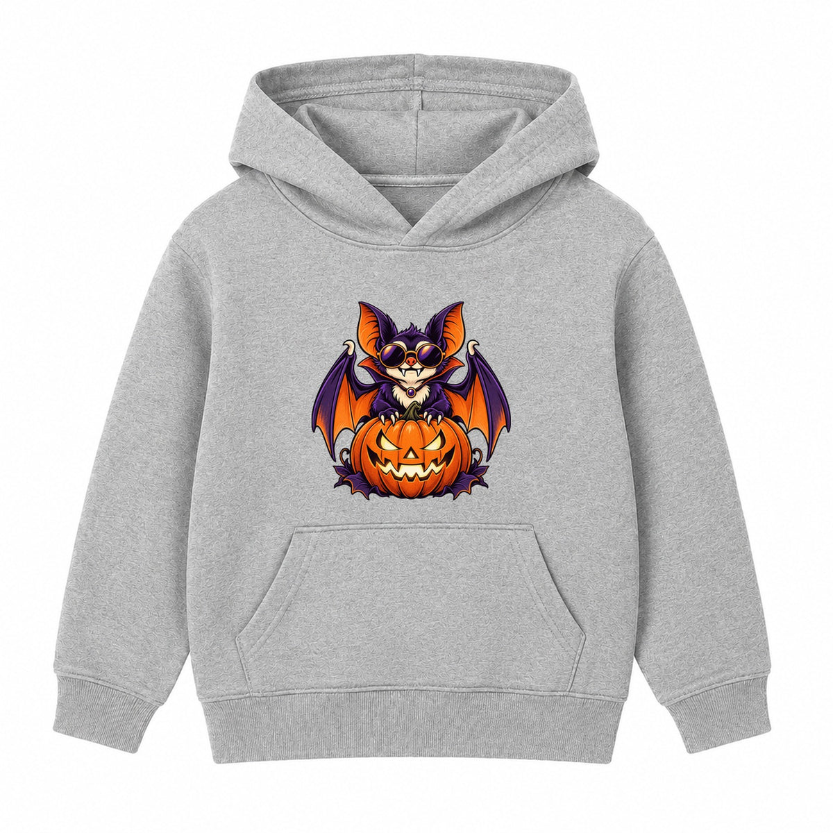 Shades Bat kids Halloween hoodie - Heather Grey