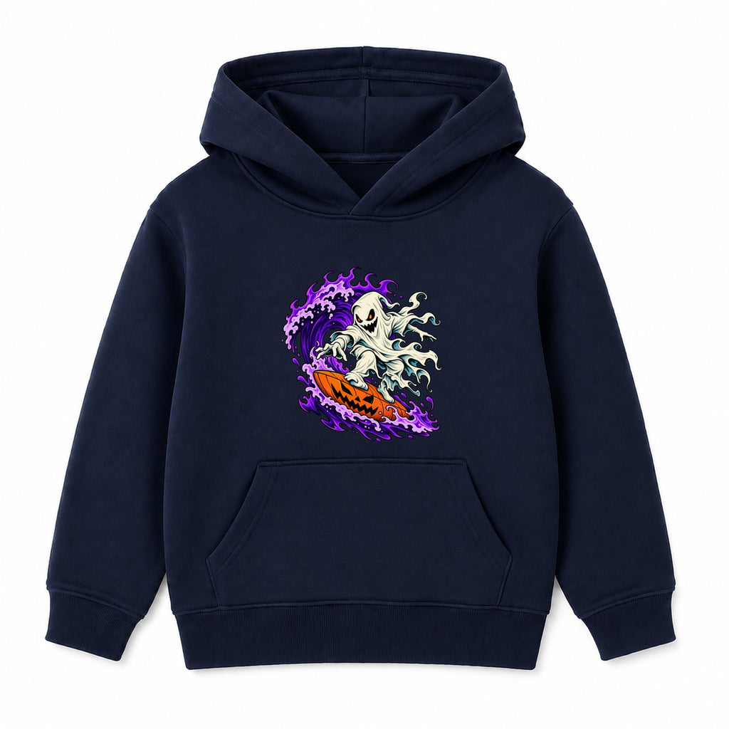 Surfer Ghost adult Halloween hoodie - Navy