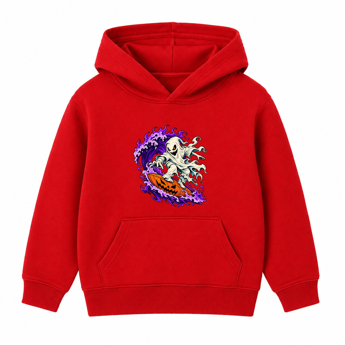 Surfer Ghost adult Halloween hoodie - Red