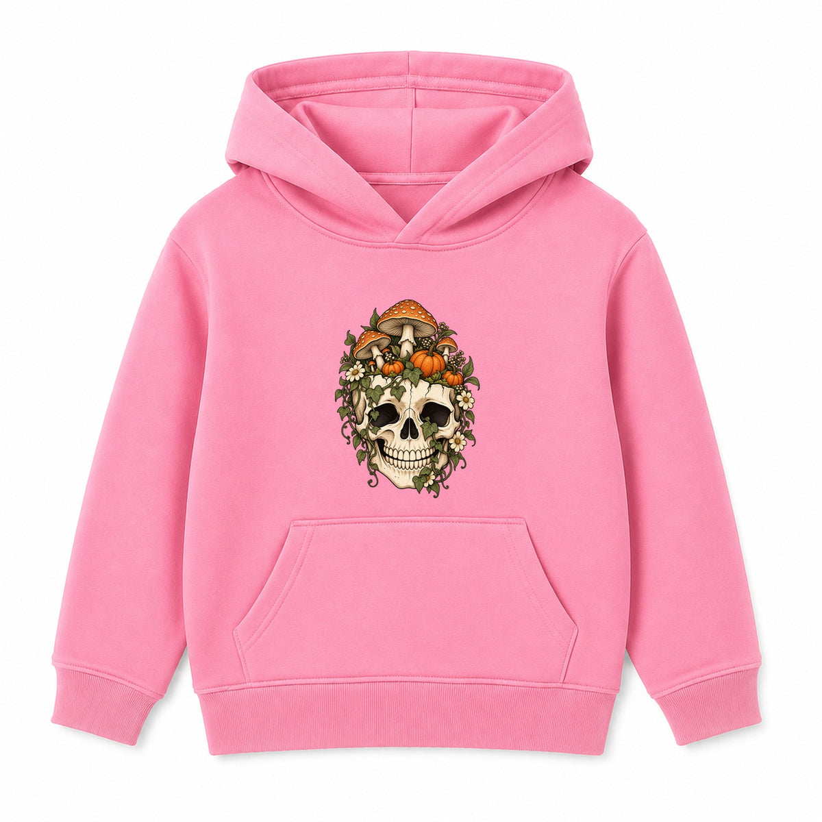 Mushroom Skull adult Halloween hoodie - Pink