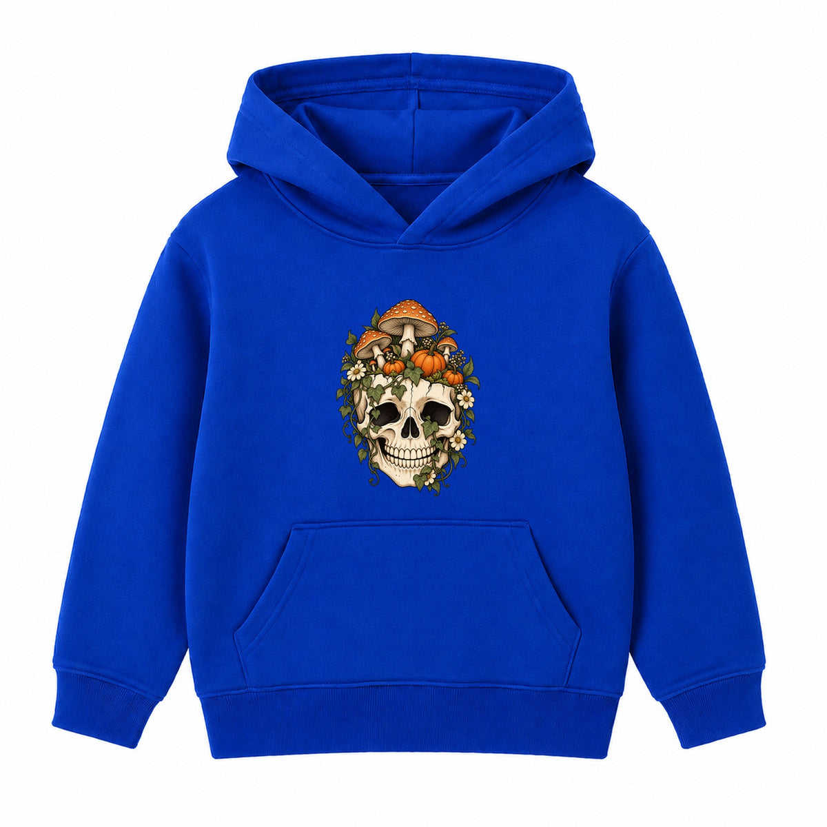 Mushroom Skull adult Halloween hoodie - Royal Blue