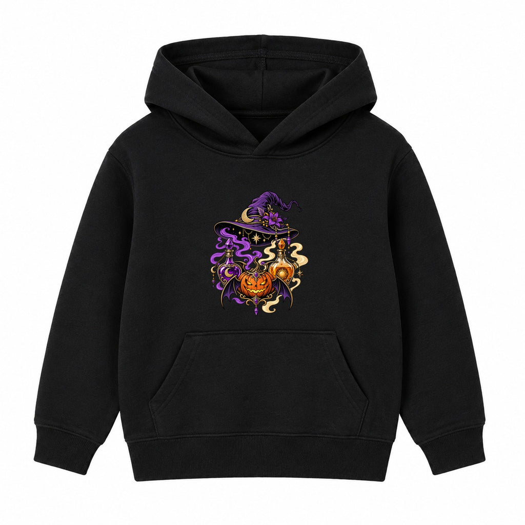 Potion and Hat adult Halloween hoodie - Black