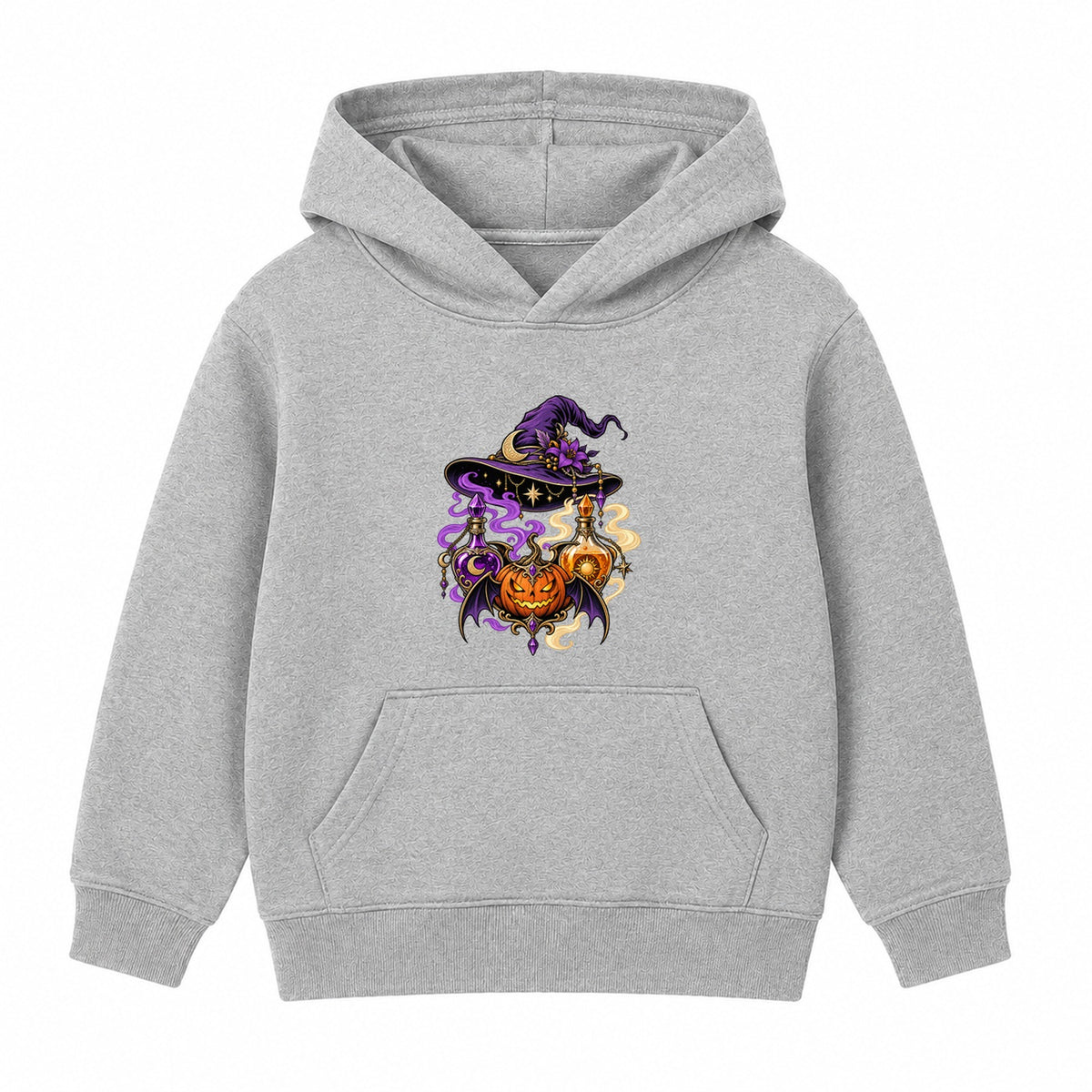 Potion and Hat adult Halloween hoodie - Heather Grey