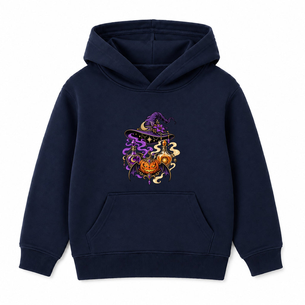 Potion and Hat adult Halloween hoodie - Navy