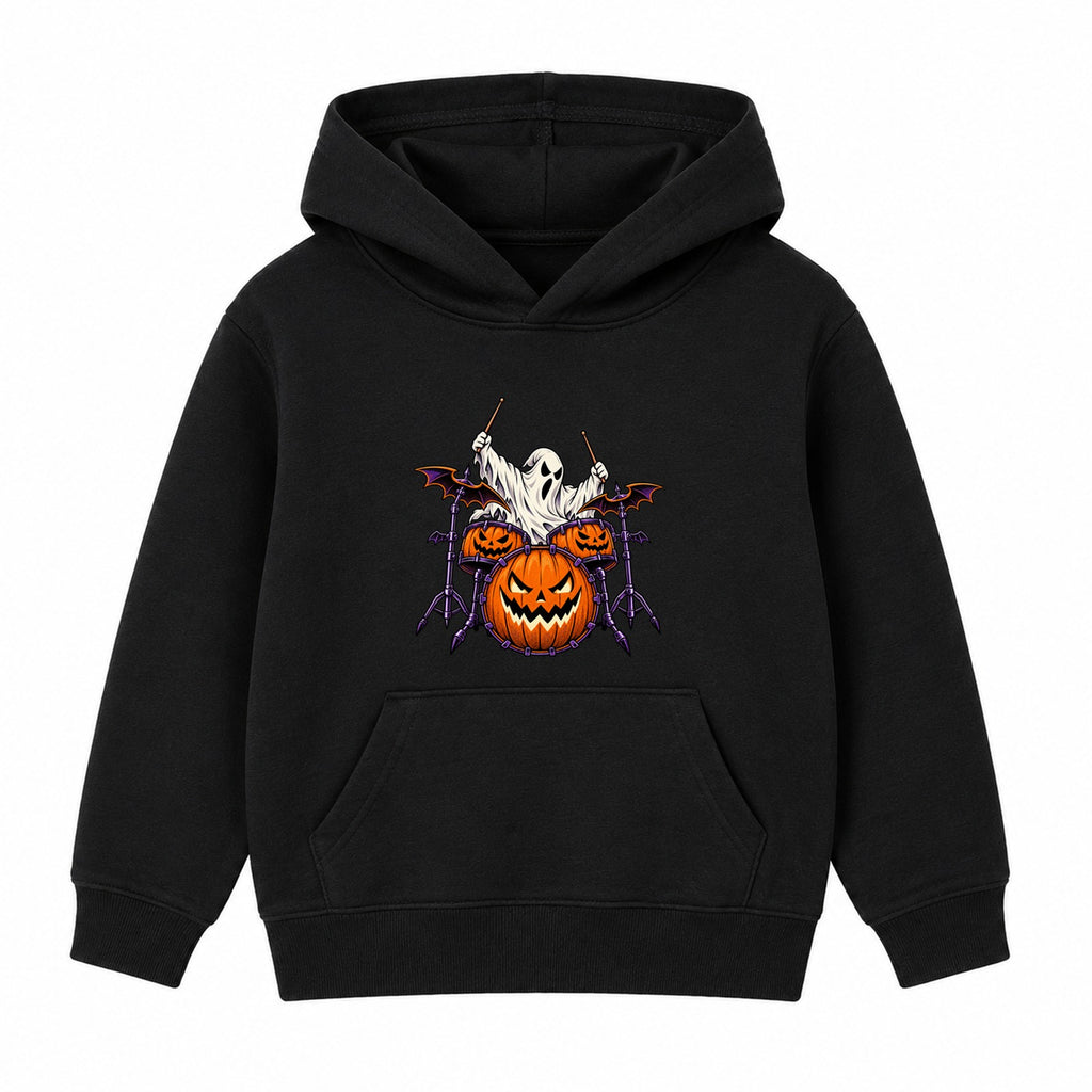 Drummer Ghost kids Halloween hoodie - Black