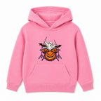 Drummer Ghost kids Halloween hoodie - Pink